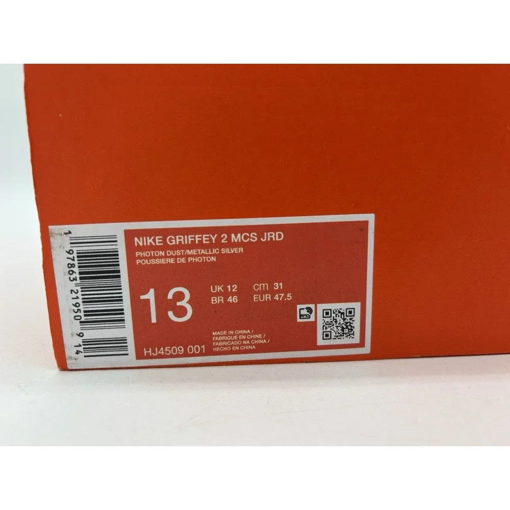 Size 13 - Nike Griffey 2 MCS Jackie Robinson Day HJ4509-001 No Box Lid